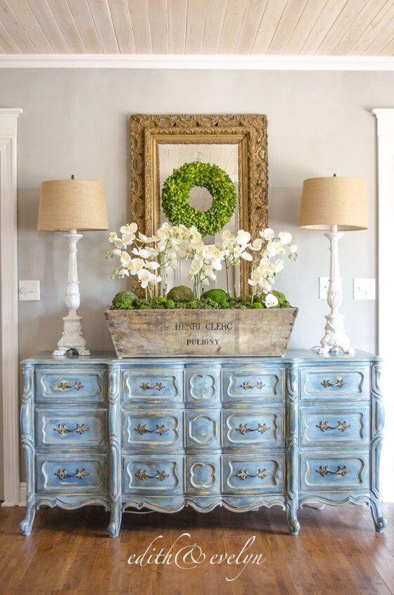 Blue French Dresser Idea