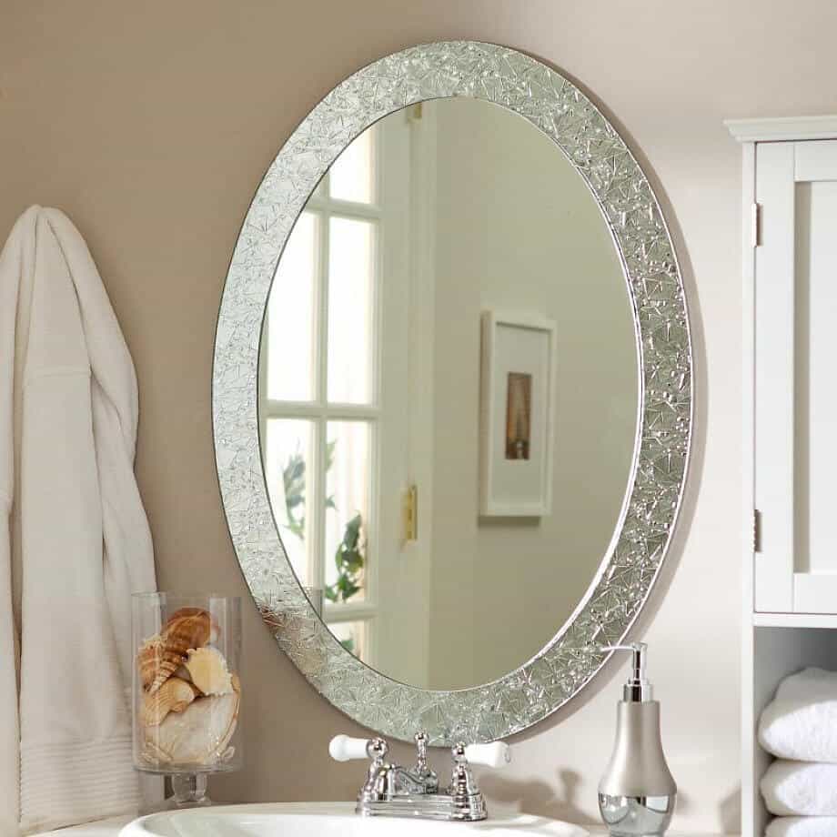 Crystal Framed Mirrors for bathroom