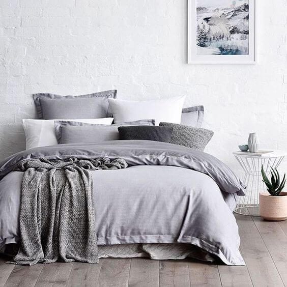Grey Bedding