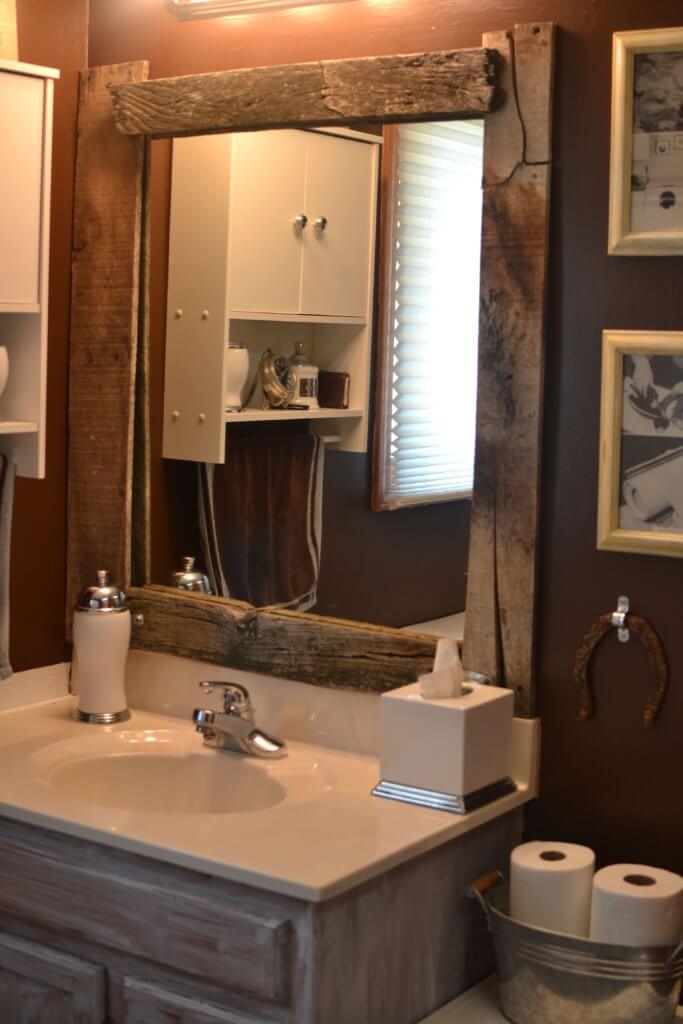 Hardwood Frames mirrors for bathroom