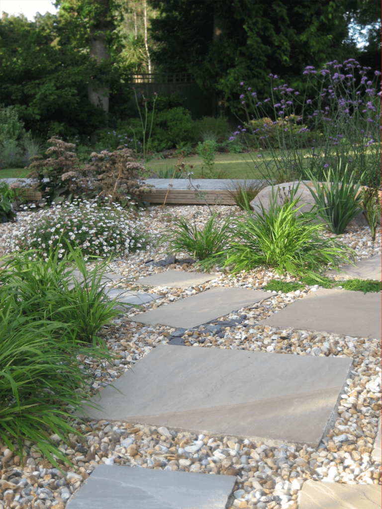 Paving slabs for gravel 