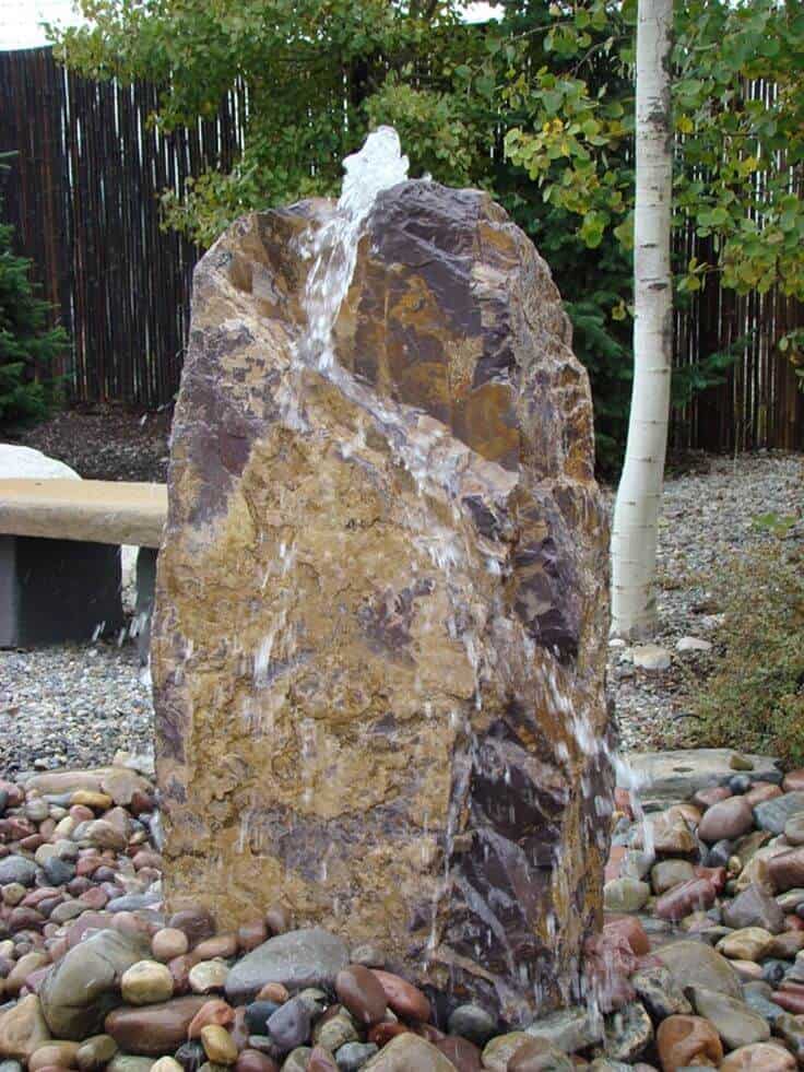 Water feature for gravel 