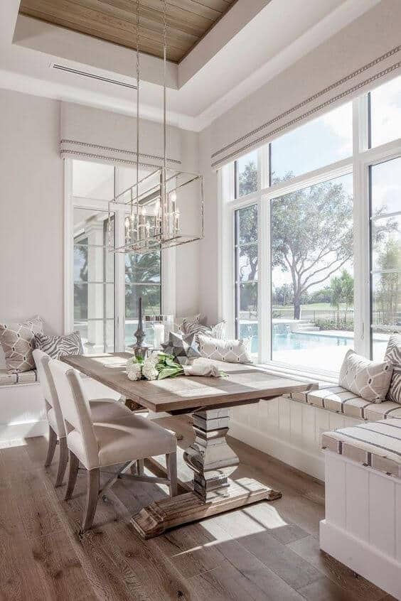 dining area white decor