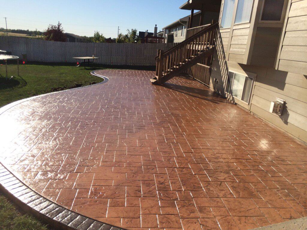 stamped concrete patio