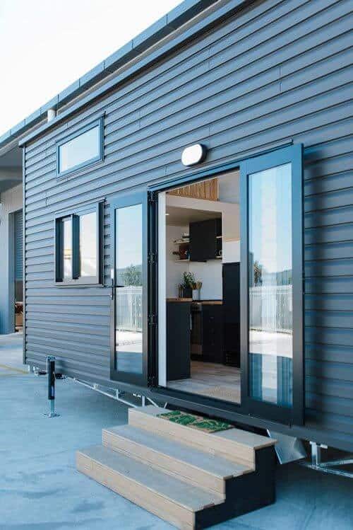 tiny house side door