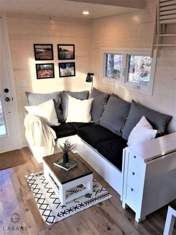 tiny house sofa ideas