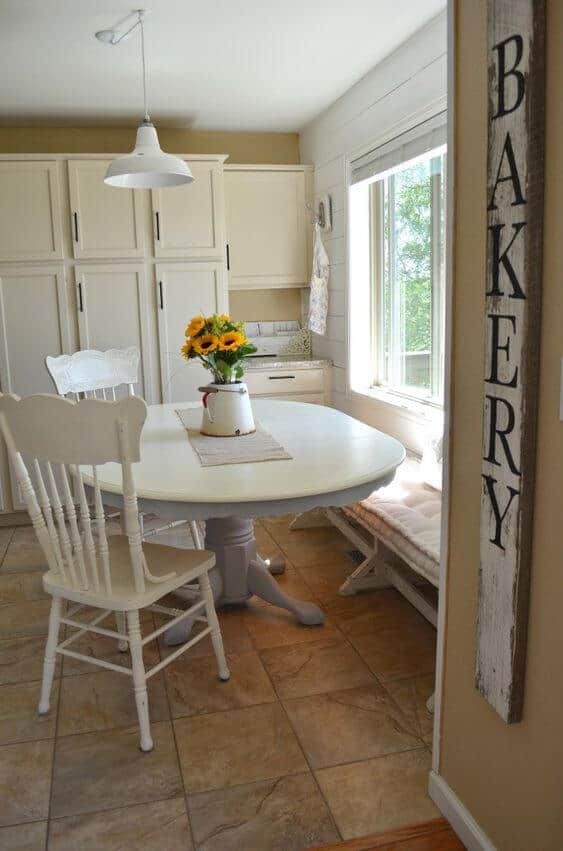 white chalk paint table dining rooms