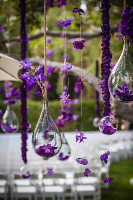 Amethyst hangers for porch decor