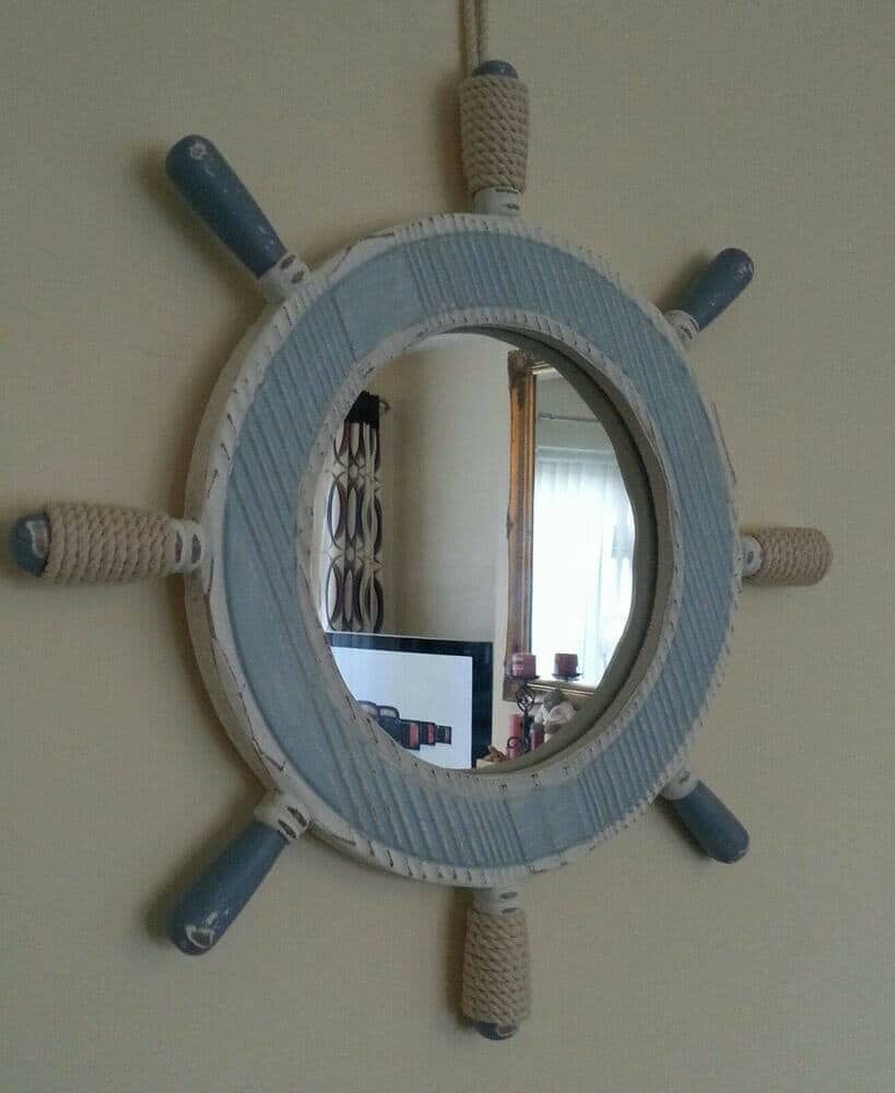 Wall Mounted Ship Wheel Decor Ideas