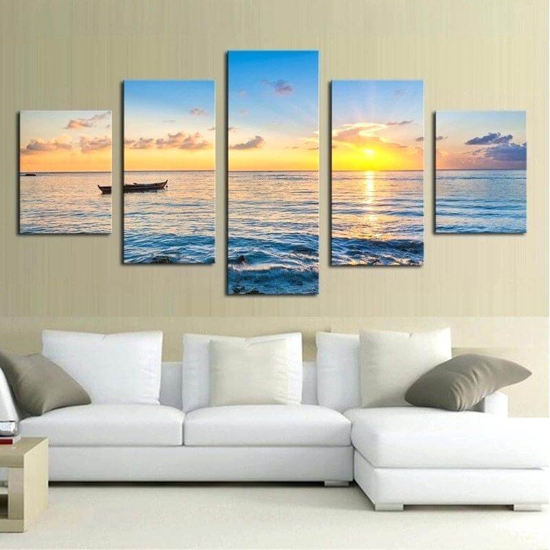 marine canvas in seaside