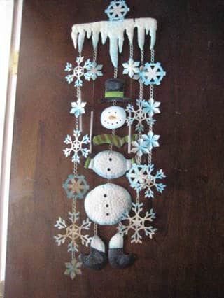 snowman windchime